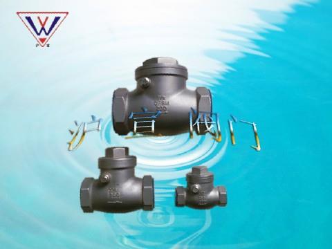 不銹鋼螺紋旋啟式止回閥 不銹鋼螺紋旋啟式止回閥